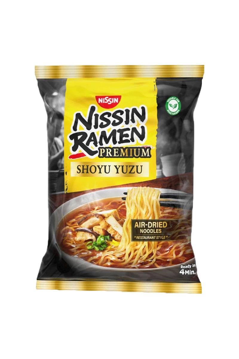 Noodles Instant Nissin Ramen Premium Shoyu Yuzu 92,7 g