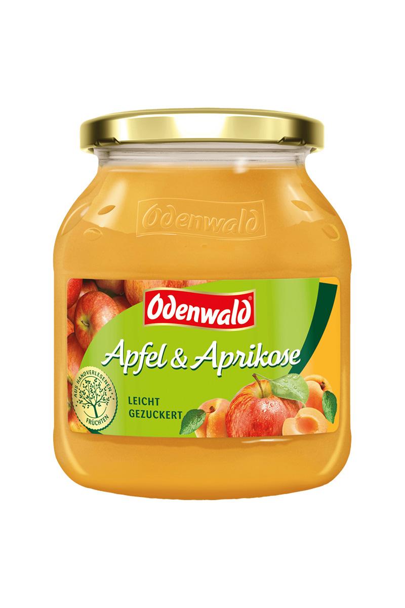 Odenwald Piure de mere si caise 355 g