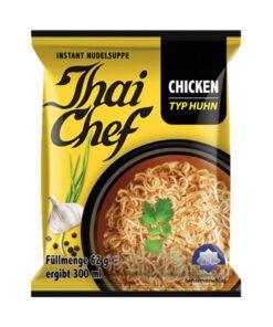 Thai Chef Instant Noodles Supa instant cu aroma de pui, 62 g