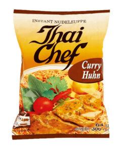 Thai Chef Instant Noodles Supa instant cu aroma de pui cu curry, 64g