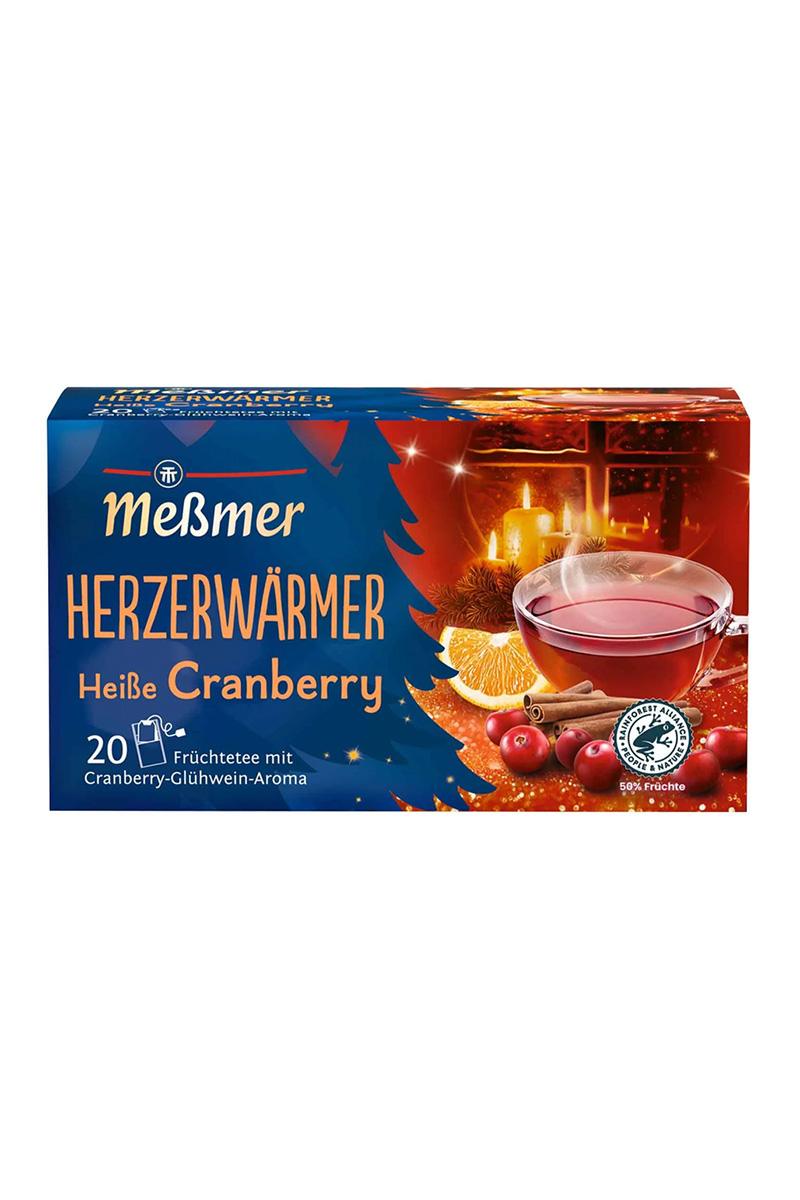 Messmer Ceai de iarna „Heart-Warmer” cu merisoare, 20 pliculete